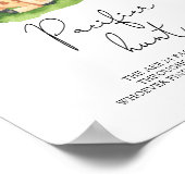 Poster Giraffe - chasse à la suce jeu de baby shower (Coin)