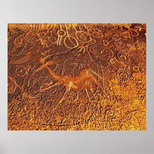 Poster Giraffe dansante (Devant)