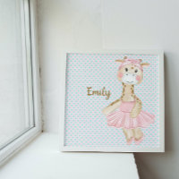 Giraffe de Ballerina Whimsical