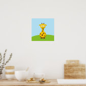 Poster Giraffe de dessin (Cuisine)