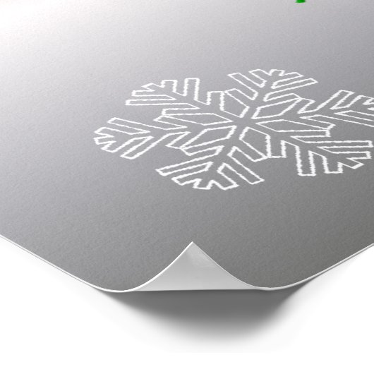 Poster Giraffe de Noël (Coin)