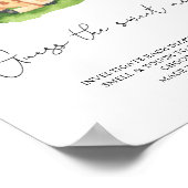 Poster Giraffe - devinez le jeu de gâteau sucré (Coin)