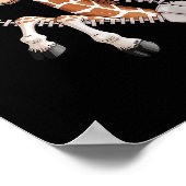 Poster Giraffe Emerging From A Zipper Funny Costume Boys (Coin)