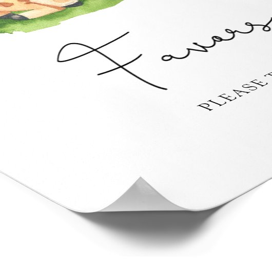 Poster Giraffe - Faveurs (Coin)