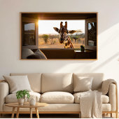 Poster Giraffe Gift for Animal Lovers