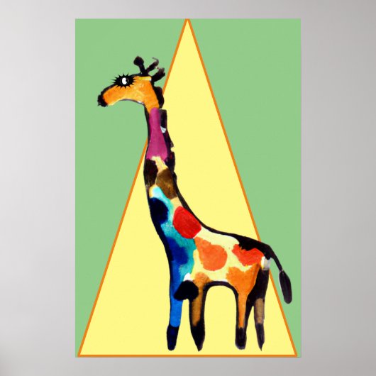 Poster Giraffe glamour en vedette (Devant)