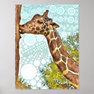 Poster Giraffe Kiss