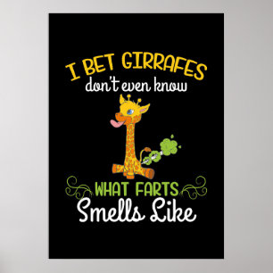 Poster Giraffe Lover Giraffe Ce Qui Pense Comme