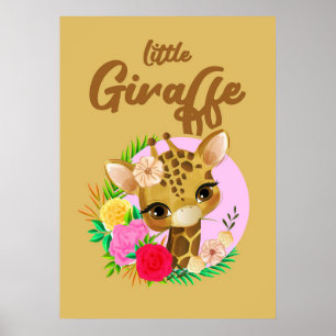 Poster Giraffe Lover Giraffes Afrique