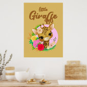 Poster Giraffe Lover Giraffes Afrique (Cuisine)