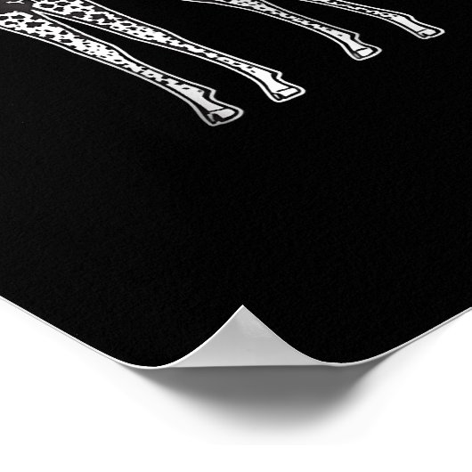 Poster Giraffe Moo Je suis une chèvre (Coin)