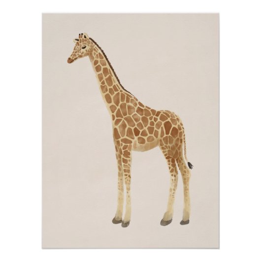 Poster Giraffe Nursery Art (Devant)