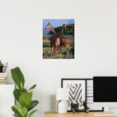 Poster Giraffe réticulée 2 (Bureau à domicile)