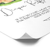 Poster Giraffe - Roulée de couches (Coin)