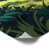 Poster Giraffes amicales dans la peinture sauvage (Coin)