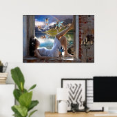 Poster Girl and Fairies (Bureau à domicile)