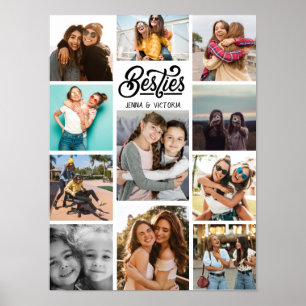 Poster Girl Besties 11 photos collage script noir police