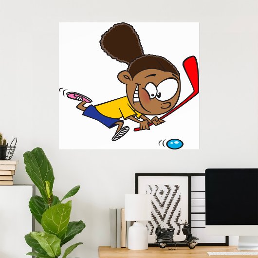 Poster Girl Hockey Player