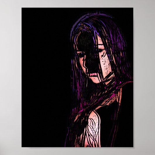 Poster Girl In Darkness (Devant)