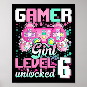 Poster Girl Level 6 Déverrouillé Jeu vidéo 6e anniversair