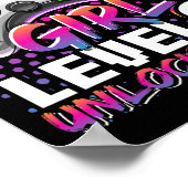 Poster Girl Level 8 déverrouillé jeu vidéo 8e anniversair (Coin)