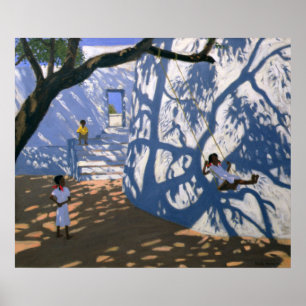 Poster Girl on a Swing India 2000