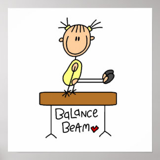 Poster Girl on Balance Beam
