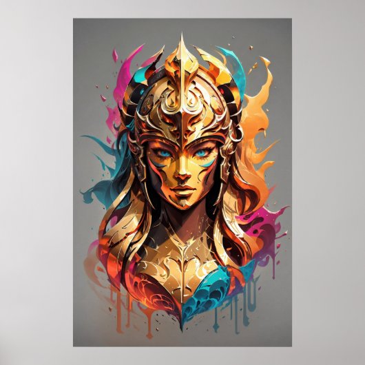 Poster Girl Power : Female Warrior v01 (Devant)