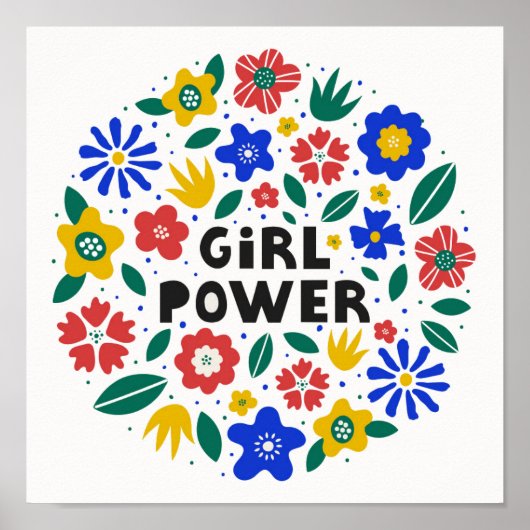 Poster Girl Power Feminist Equality (Devant)