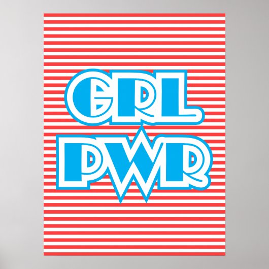 Poster Girl Power, Grl Pwr, (Devant)