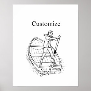 Poster Girl Power Sculling Boat Thunder_Cove