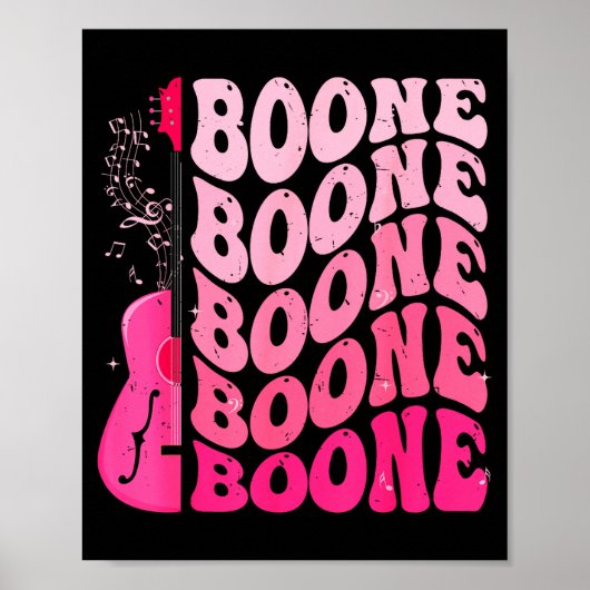Poster Girl Retro Boone Groovy Flower First Name D 80's  (Devant)
