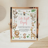 Poster Girl Wild One Safari Late Night Diapers