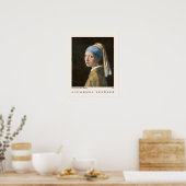 Poster Girl with a Pearl Earring Johannes Vermeer Museum (Cuisine)
