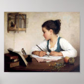 Poster Girl with Bird (Devant)