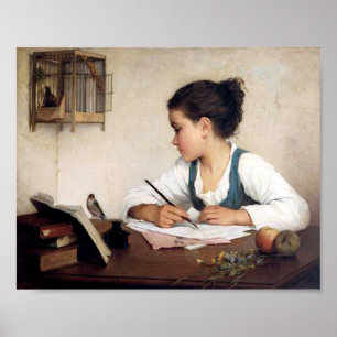 Poster Girl with Bird