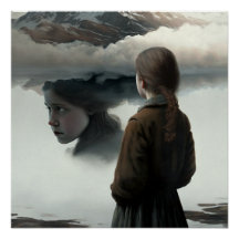 Girl with clouds