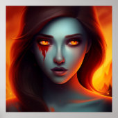 Poster Girl with Fire (Devant)