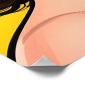 Poster Girl with Orange Sunglasses Pop Art (Coin)