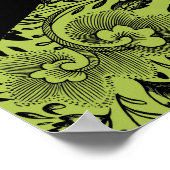 Poster Girl with Pink Bubblegum Illustration Funky Art (Coin)