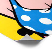 Poster Girl with Yellow Sunglasses Pop Art (Coin)