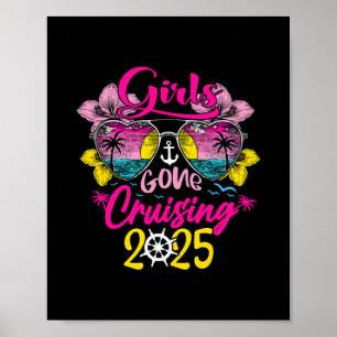 Poster Girls Gone Cruising 2025 Croisière Vacances Voyage