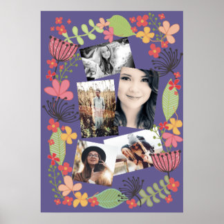 Poster Girls Room Friends Memories Photo Collage