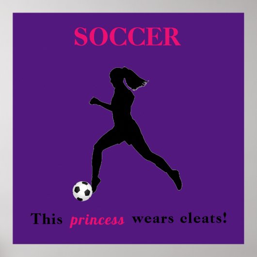 Poster Girls Soccer - Cette princesse porte des fissures  (Devant)