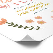 Poster Girls Two Wild Boho Birthday Welcome Sign (Coin)