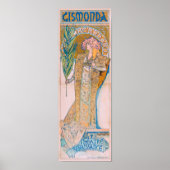 Poster Gismonda, Sarah Bernhardt, Mucha (Devant)