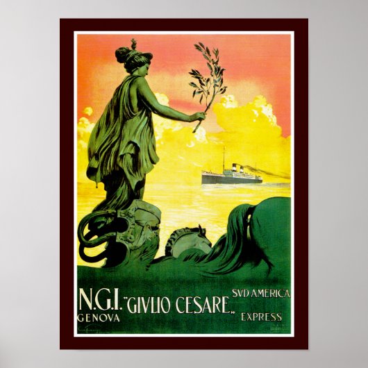 Poster Giulio Cesare ~ Sud Amérique Express (Devant)