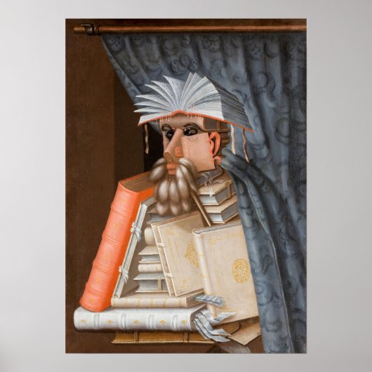 Poster Giuseppe Arcimboldo - Le Bibliothécaire (Devant)