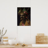 Poster Giuseppe Arcimboldo Quatre saisons en une tête (Cuisine)