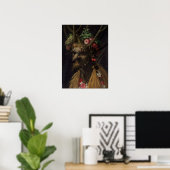 Poster Giuseppe Arcimboldo Quatre saisons en une tête (Bureau à domicile)